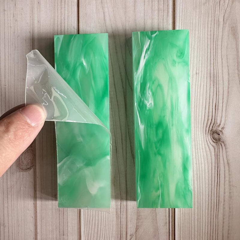 Uotowell Pre-Cut Epoxy Resin Scales Blanks for Decorative Inlays in Guitar Bodies, Necks, Engraved Knife Handle and Gun Grips - Image 2